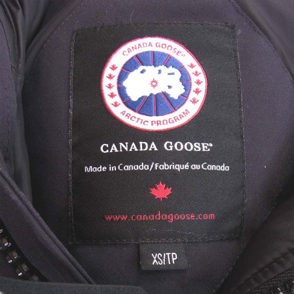 CANADA GOOSE カナダグース カナダグース CANADA GOOSE 国内正規品 3438JM R JASPER ジャスパー パーカー  ダウン ジャケット ネイビー系 XS 【即決】 ネイビー系 XS【中古】