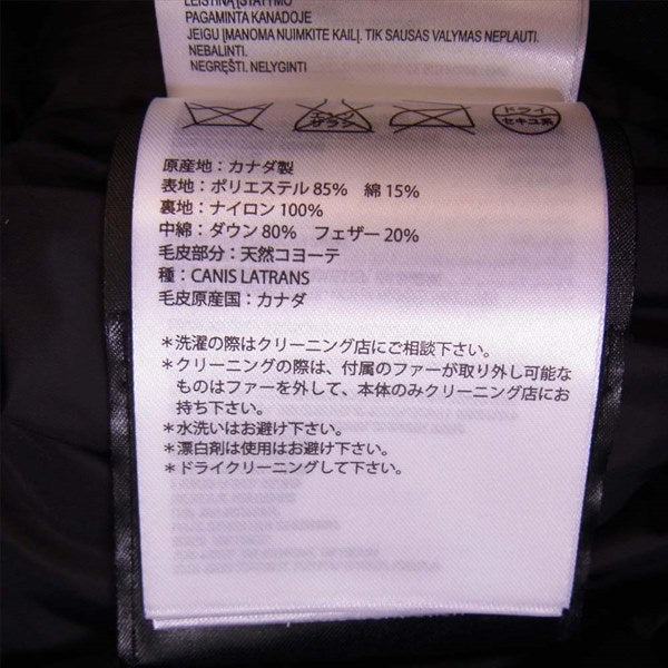 CANADA GOOSE カナダグース カナダグース CANADA GOOSE 国内正規品 3438JM R JASPER ジャスパー パーカー  ダウン ジャケット ネイビー系 XS 【即決】 ネイビー系 XS【中古】