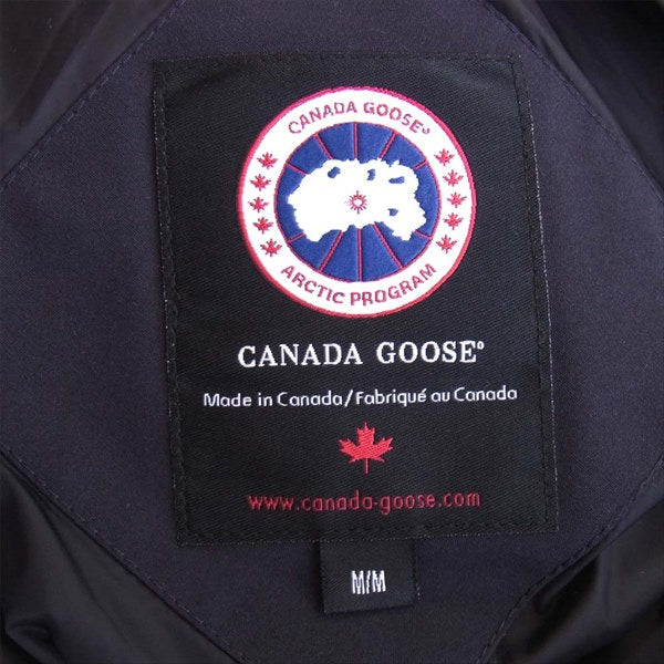 CANADA GOOSE カナダグース 国内正規品 2302JL MACKENZIE PARKA レディース マッケンジー ダウンコート ダウン ジャケット ネイビー系 L's M【極上美品】【中古】