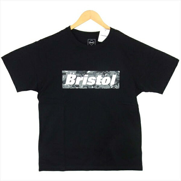 F.C.R.B. エフシーアールビー FCRB-192070 CAMOUFLAGE BOX LOGO TEE ボックスロゴ 19AW Tシャツ 黒系 L【新古品】【未使用】【中古】