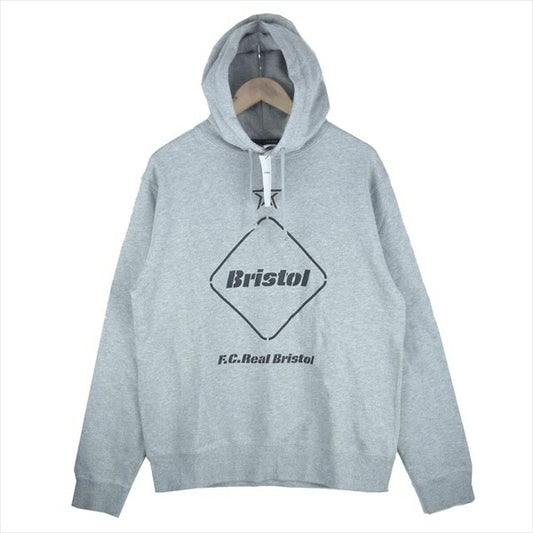 F.C.R.B. エフシーアールビー FCRB-202064 EMBLEM PULLOVER SWEAT HOODIE プルオーバー 20AW パーカー グレー系 L【新古品】【未使用】【中古】
