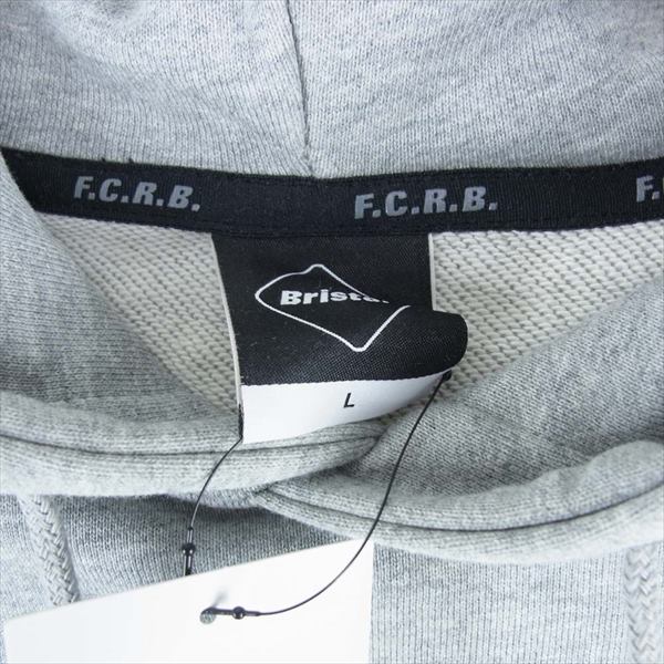 F.C.R.B. エフシーアールビー FCRB-202064 EMBLEM PULLOVER SWEAT HOODIE プルオーバー 20AW パーカー グレー系 L【新古品】【未使用】【中古】