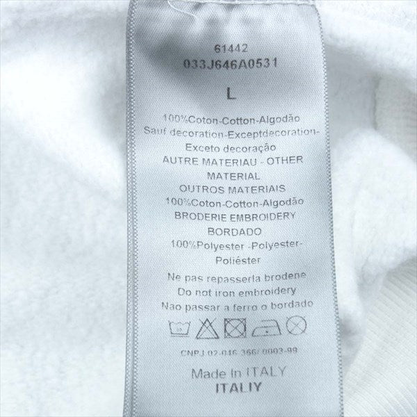 Dior HOMME ディオールオム サイズ:42 SHAWN STUSSY ショーンフォントロゴ ビーチサンダル Embroidery Flip Flops 20SS ライトブルー イタリア製 ブランド コラボ 【メンズ】