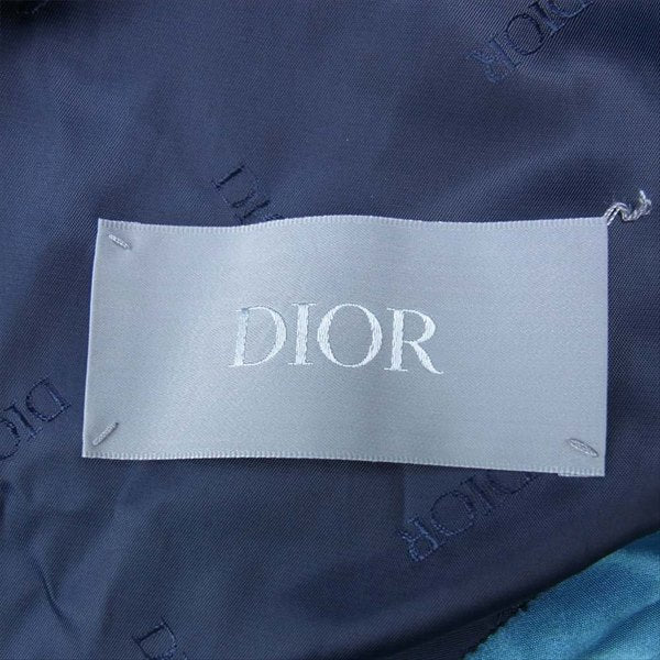 DIOR HOMME ディオールオム 国内正規品 933C435A4516 19AW 空山基 セクシーロボット 刺繍 ブルゾン スカジャン 水色系 46【中古】