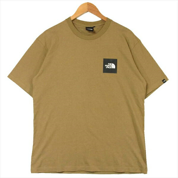 THE NORTH FACE ノースフェイス 国内正規品 NT81838 BOX LOGO TEE 半袖 Tシャツ カーキ(サンドベージュ)系 XL【中古】