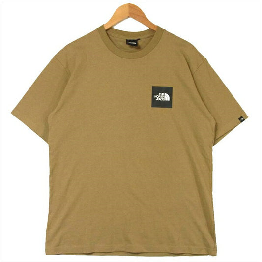 THE NORTH FACE ノースフェイス 国内正規品 NT81838 BOX LOGO TEE 半袖 Tシャツ カーキ(サンドベージュ)系 XL【中古】