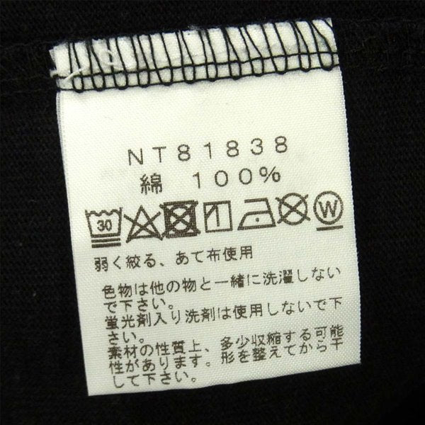 THE NORTH FACE ノースフェイス 国内正規品 NT81838 BOX LOGO TEE コットン 半袖 Tシャツ ブラック系 XL【中古】