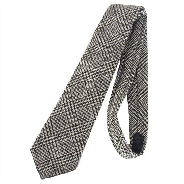 Engineered Garments エンジニアードガーメンツ Gunclub CheckNeck Tie チェック ネクタイ ホワイト×ブラック -【中古】