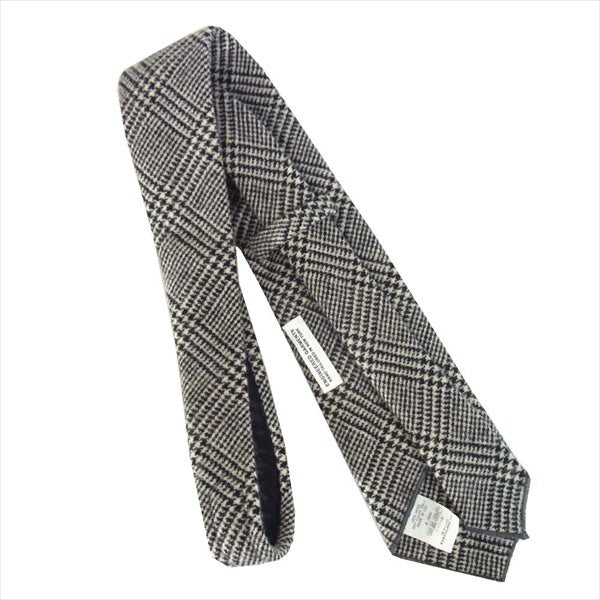 Engineered Garments エンジニアードガーメンツ Gunclub CheckNeck Tie チェック ネクタイ ホワイト×ブラック -【中古】