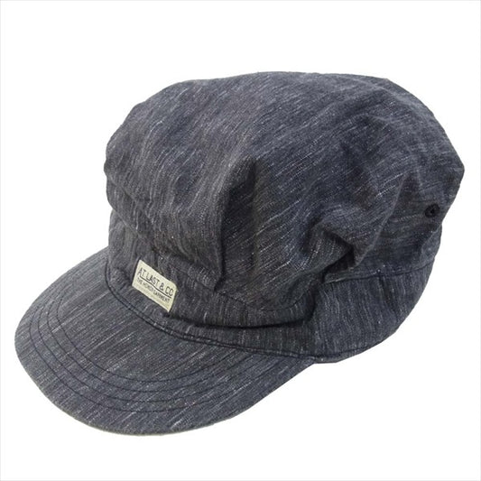 AT LAST アットラスト butcher products ロゴ ワークキャップ 帽子 グレー系 7 1/2【中古】