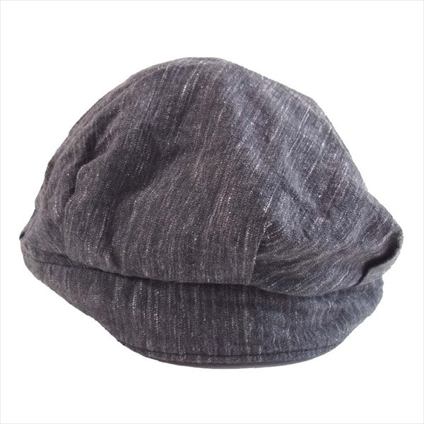 AT LAST アットラスト butcher products ロゴ ワークキャップ 帽子 グレー系 7 1/2【中古】