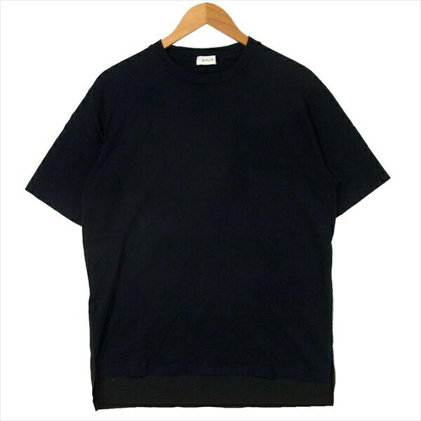 EN ROUTE アンルート 切替 日本製 コットン 半袖 Tシャツ ネイビー系 ネイビー系 2【中古】