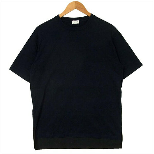 EN ROUTE アンルート 切替 日本製 コットン 半袖 Tシャツ ネイビー系 ネイビー系 2【中古】