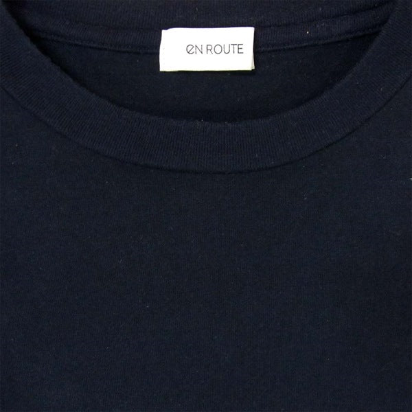 EN ROUTE アンルート 切替 日本製 コットン 半袖 Tシャツ ネイビー系 ネイビー系 2【中古】
