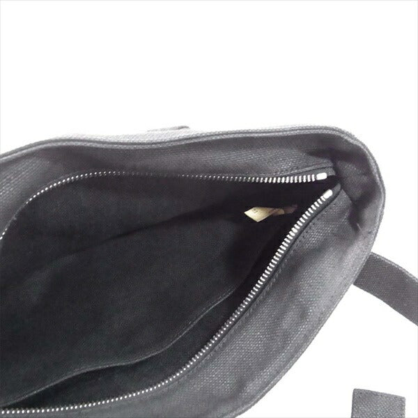 A.P.C. アーペーセー 麻 リネン フランス製 ボディ バッグ ブラック系【中古】