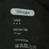TEATORA テアトラ one day tee 中国製 コットン 半袖 Tシャツ ブラック系 L【中古】