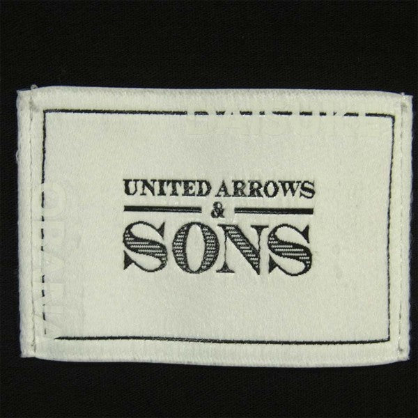 UNITED ARROWS & SONS ユナイテッドアローズ アンド サンズ BUTTONLES JACKET 19SS ジャケット ブラック系 M【中古】