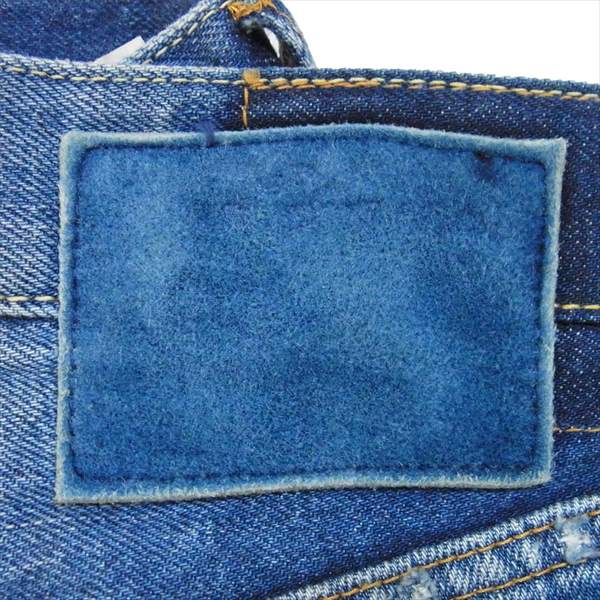 VISVIM ビズビム 0117105005017 SOCIAL SCLPTR 01 SLIM DMGD-12 スリム ダメージ デニム パンツ インディゴブルー系 W30【美品】【中古】