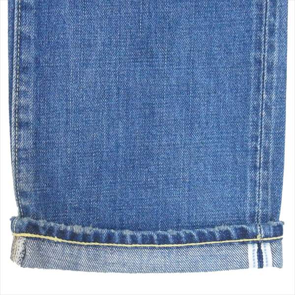 VISVIM ビズビム 0117105005017 SOCIAL SCLPTR 01 SLIM DMGD-12 スリム ダメージ デニム パンツ インディゴブルー系 W30【美品】【中古】