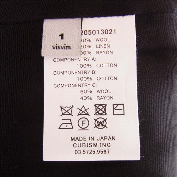 VISVIM ビズビム 0017205013201 HOPILAND BLAZER HERRINGBONE ホピランド ブレザー ヘリンボーン ジャケット グレー系 1【美品】【中古】