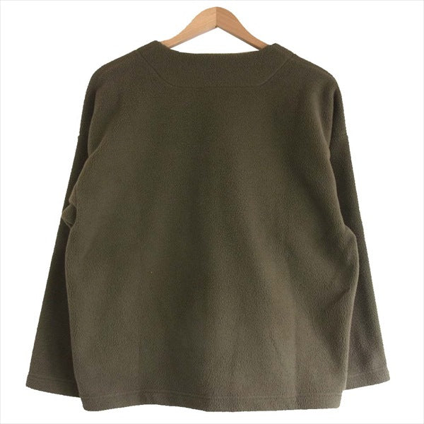 BOHEMIANS ボヘミアンズ ノーカラー フリース ジャケット レディース カバーオールジャケット カーキ(オリーブグリーン)系 1【中古】