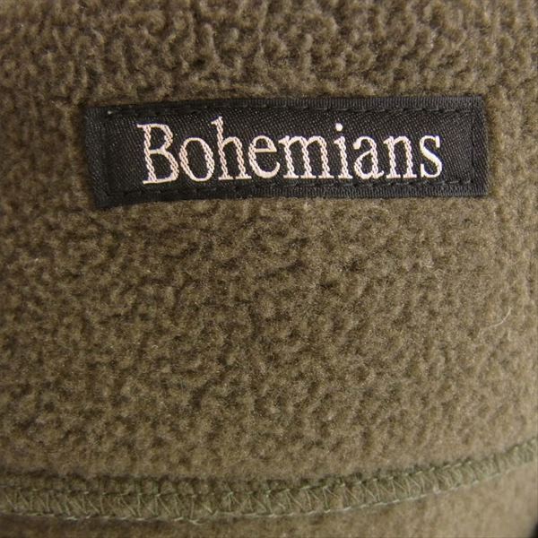 BOHEMIANS ボヘミアンズ ノーカラー フリース ジャケット レディース カバーオールジャケット カーキ(オリーブグリーン)系 1【中古】