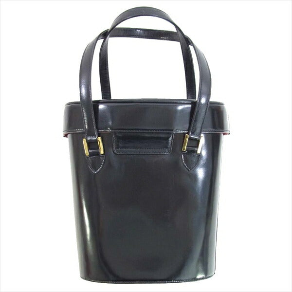 Aquascutum アクアスキュータム 筒形 レザー トート レディース バッグ ブラック系 ブラック系【中古】