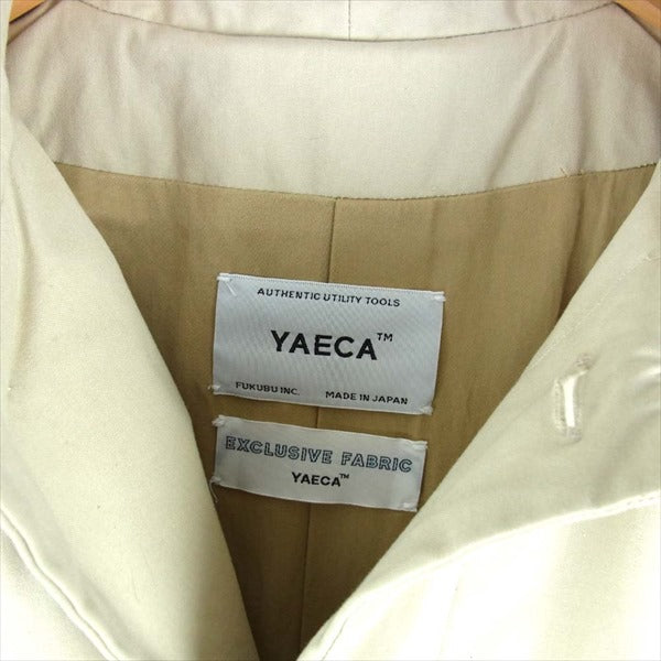 YAECA ヤエカ 15502 15SS ステンカラー レディース コート ベージュ系 M【中古】