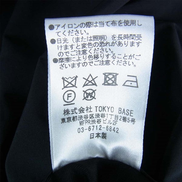 wjk ダブルジェイケイ 118454002 マイクロファイバー ナイロン ボリュームネック スタンド ロング コート ブラック系 ２【新古品】【未使用】【中古】