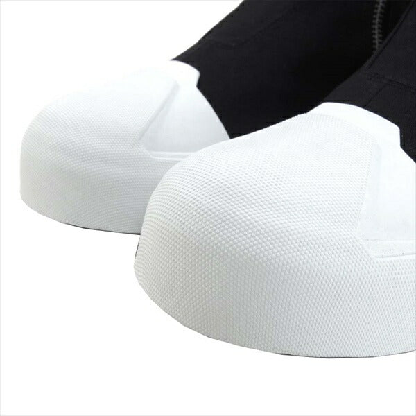 JULIUS ユリウス 708FWM1 COTTON CANVAS W TOE CUP SNEAKERS トゥ カップ ジップ スニーカー ブラック系 ２【新古品】【未使用】【中古】