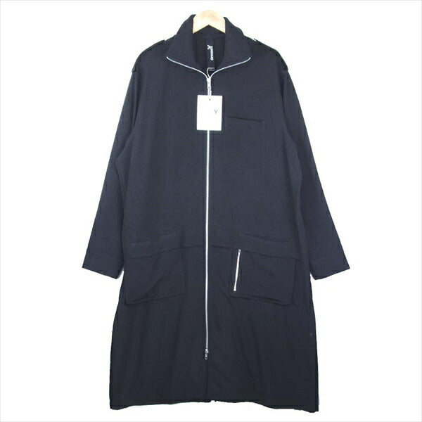 Yohji Yamamoto ヨウジヤマモト グラウンドワイ GroundY GR-B11-500 Vintage Decyne Epaulet Rib Long Shirt ロング シャツ ブラック系 3【新古品】【未使用】【中古】