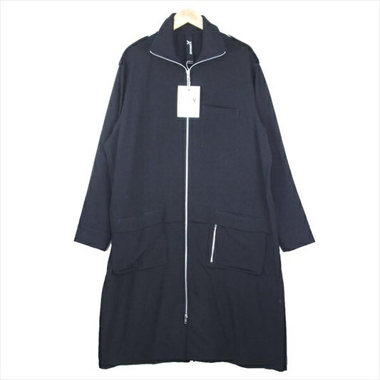 Yohji Yamamoto ヨウジヤマモト グラウンドワイ GroundY GR-B11-500 Vintage Decyne Epaulet Rib Long Shirt ロング シャツ ブラック系 3【新古品】【未使用】【中古】