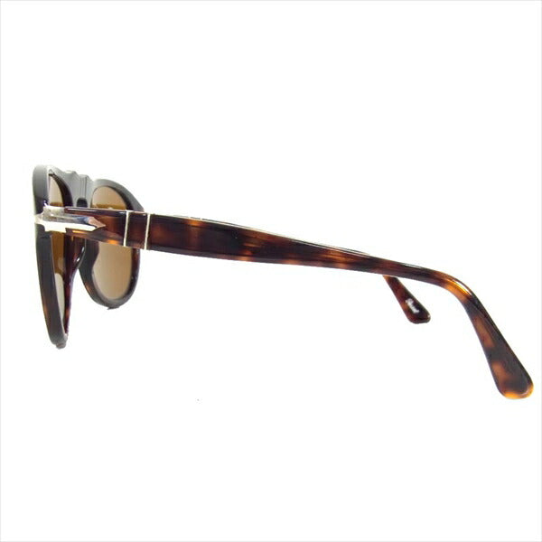 Persol ペルソール 649 ティアドロップ セルフレーム サングラス ブラウン系 54□20 140【中古】