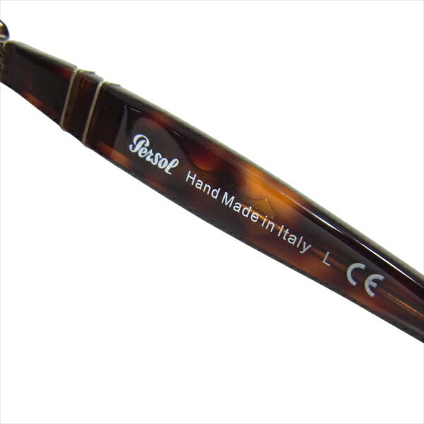 Persol ペルソール 649 ティアドロップ セルフレーム サングラス ブラウン系 54□20 140【中古】