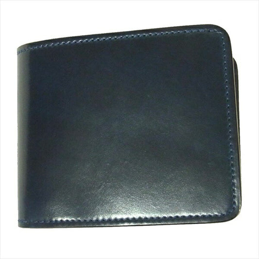 WILDSWANS ワイルドスワンズ 未使用品 SP-GROUNDER HC グラウンダー ホーウィンシェルコードバン 二つ折り財布 ネイビー系【極上美品】【中古】
