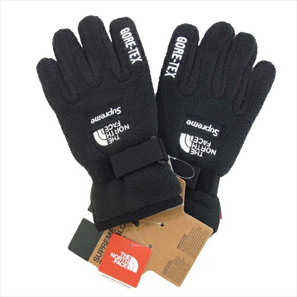 Supreme シュプリーム × ノースフェイス THE NORTH FACE 20SS RTG Fleece Gloves グローブ 手袋 ブラック系 M【新古品】【未使用】【中古】