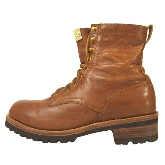 VISVIM ビズビム 0118102002006 ZERMATT BOOTS-FOLK HORSEHIDE 馬革 ツェルマット ワークブーツ ブラウン系 US11【中古】
