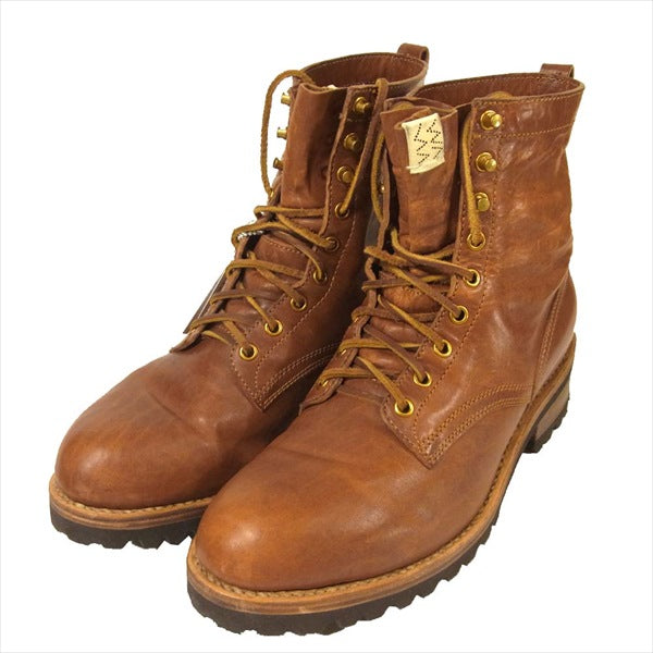 VISVIM ビズビム 0118102002006 ZERMATT BOOTS-FOLK HORSEHIDE 馬革 ツェルマット ワークブーツ ブラウン系 US11【中古】