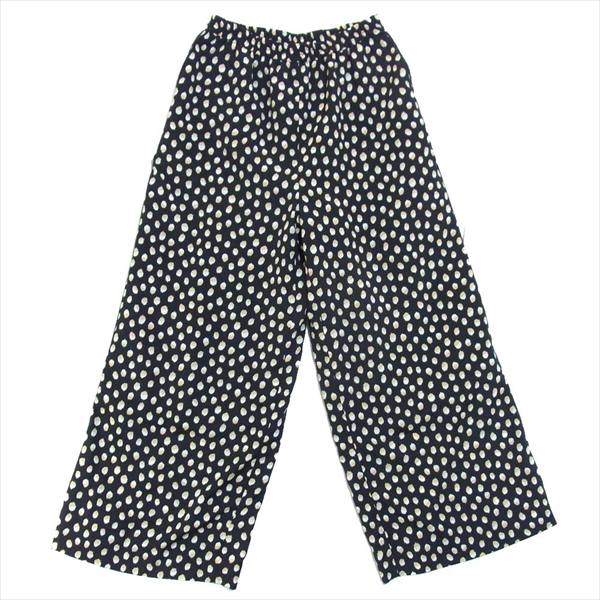 IENA SLOBE イエナ スローブ 19-030-912-3191-2-0 ツートーン ドット イージー 19SS レディース パンツ 黒系 表記無し【中古】