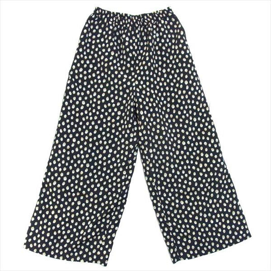 IENA SLOBE イエナ スローブ 19-030-912-3191-2-0 ツートーン ドット イージー 19SS レディース パンツ 黒系 表記無し【中古】