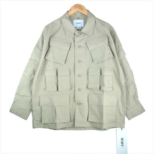 WTAPS ダブルタップス 202BRDT-SHM02 MODULAR LS / SHIRT RIPSTOP リップストップ モジュラー シャツ ジャケット ベージュ系 X02【新古品】【未使用】【中古】