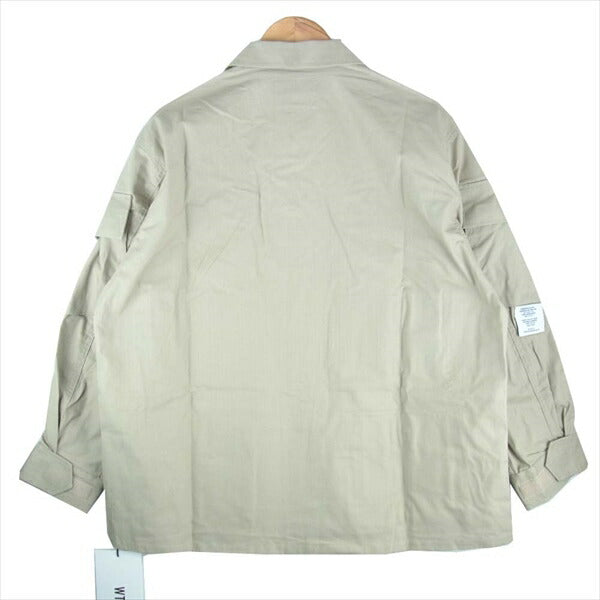 WTAPS ダブルタップス 202BRDT-SHM02 MODULAR LS / SHIRT RIPSTOP リップストップ モジュラー シャツ ジャケット ベージュ系 X02【新古品】【未使用】【中古】