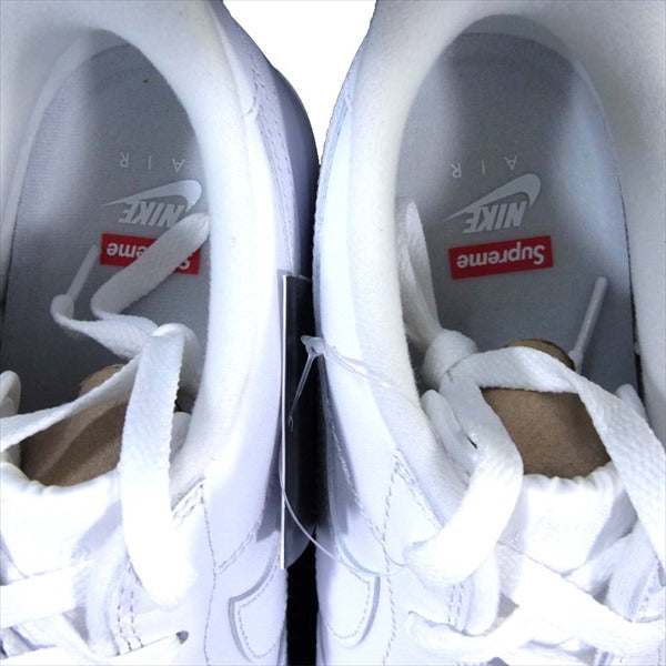 Supreme シュプリーム × ナイキ NIKE 国内正規品 20SS CU9225-100 AIR FORCE 1 LOW エアフォース 1 スニーカー ホワイト系 28cm【新古品】【未使用】【中古】