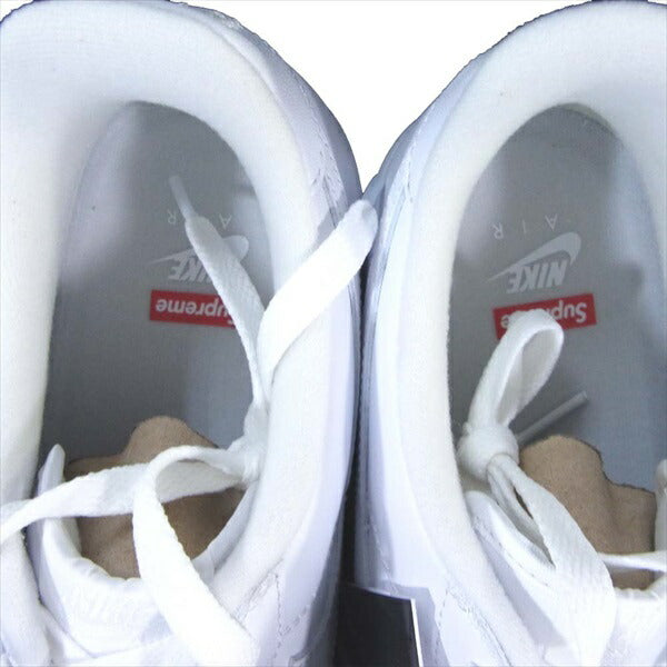 Supreme シュプリーム × ナイキ NIKE 国内正規品 20SS CU9225-100 AIR FORCE 1 LOW エアフォース 1 スニーカー ホワイト系 28cm【新古品】【未使用】【中古】