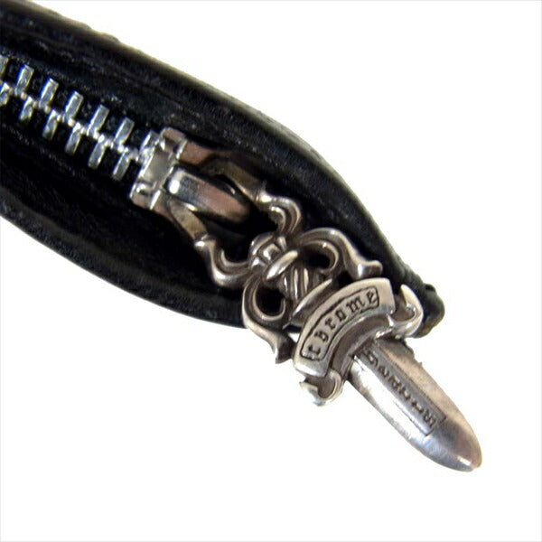 CHROME HEARTS クロムハーツ（原本有） 国内正規店原本付属 ZPR CHANGE PURSE ジッパー チェンジパース ダガージップ コインケース 財布 黒系【中古】