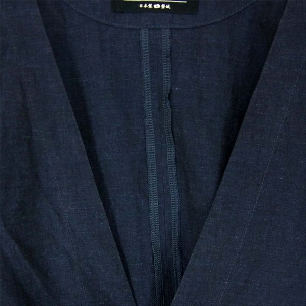 remilla レミーラ AD2017 テンセル混 コットン ダボシャツ 無地 日本製 カーディガン ネイビー系 L【中古】