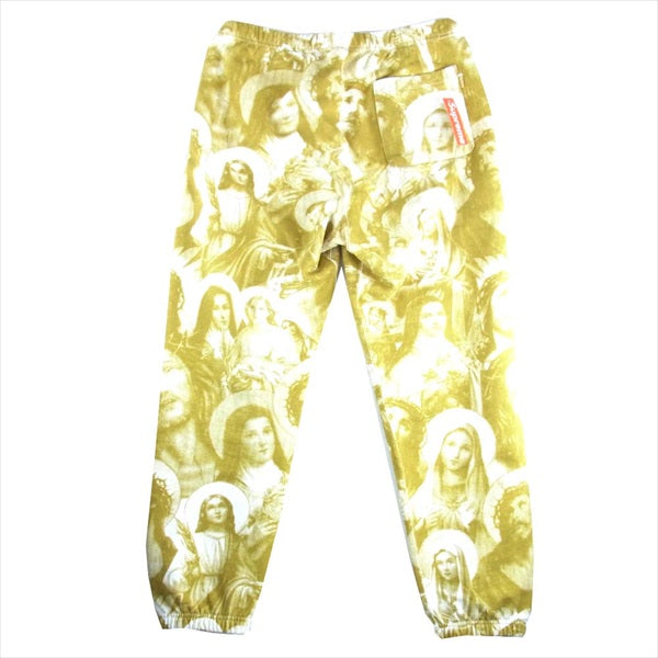 Supreme シュプリーム Jesus Mary Sweatpant 18AW ジーザス スウェット パンツ ライトブラウン系 S【極上美品】【中古】