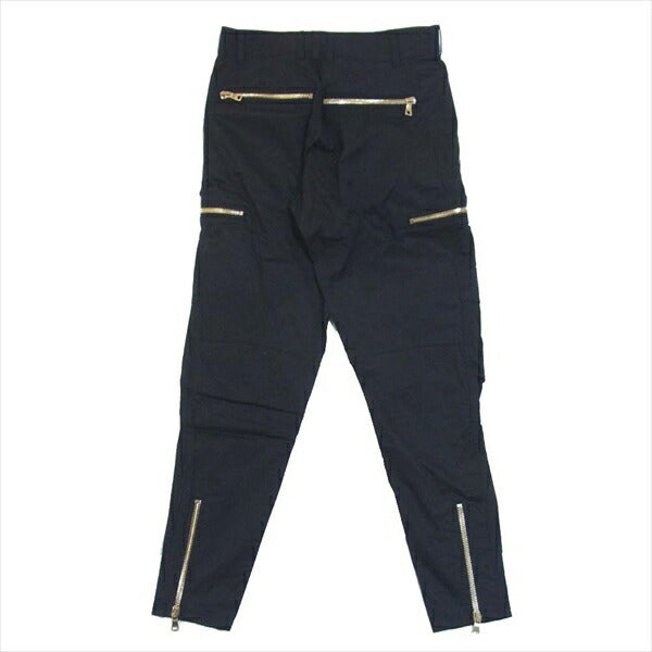 BALMAIN バルマン S6HT530D337 クロップド パンツ クロップドパンツ ブラック系 XS【新古品】【未使用】【中古】