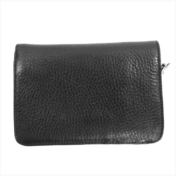 CHROME HEARTS クロムハーツ（原本有） 国内正規店原本付属 JOEY SCRLL LBL HVY WT ジョーイ 2つ折り レザー ウォレット 財布 ブラック系【美品】【中古】