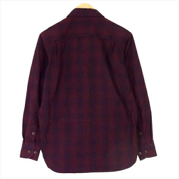 MOUNTAIN RESEARCH マウンテンリサーチ HR-050 Hunting Jacket DUX プルオーバー ハンティング ジャケット 長袖シャツ エンジ系 S【中古】